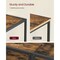 58 Inch TV Stand with Open Shelves, Media Console Table with Storage and Steel Frame for Living Room Bedroom Entertainment Setup